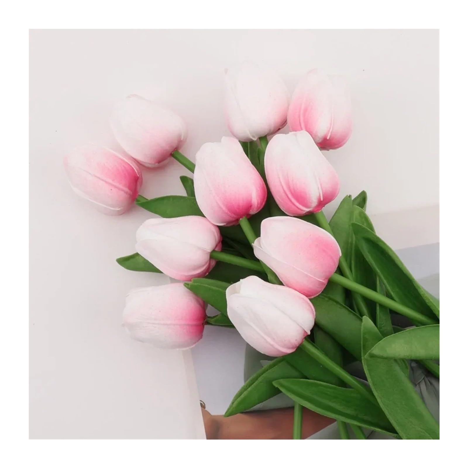 XIANGMLING 6Pcs Artificial Tulip Flower Garland, Wedding Garden Arch Bouquet for Home Vase Decor(Color6)