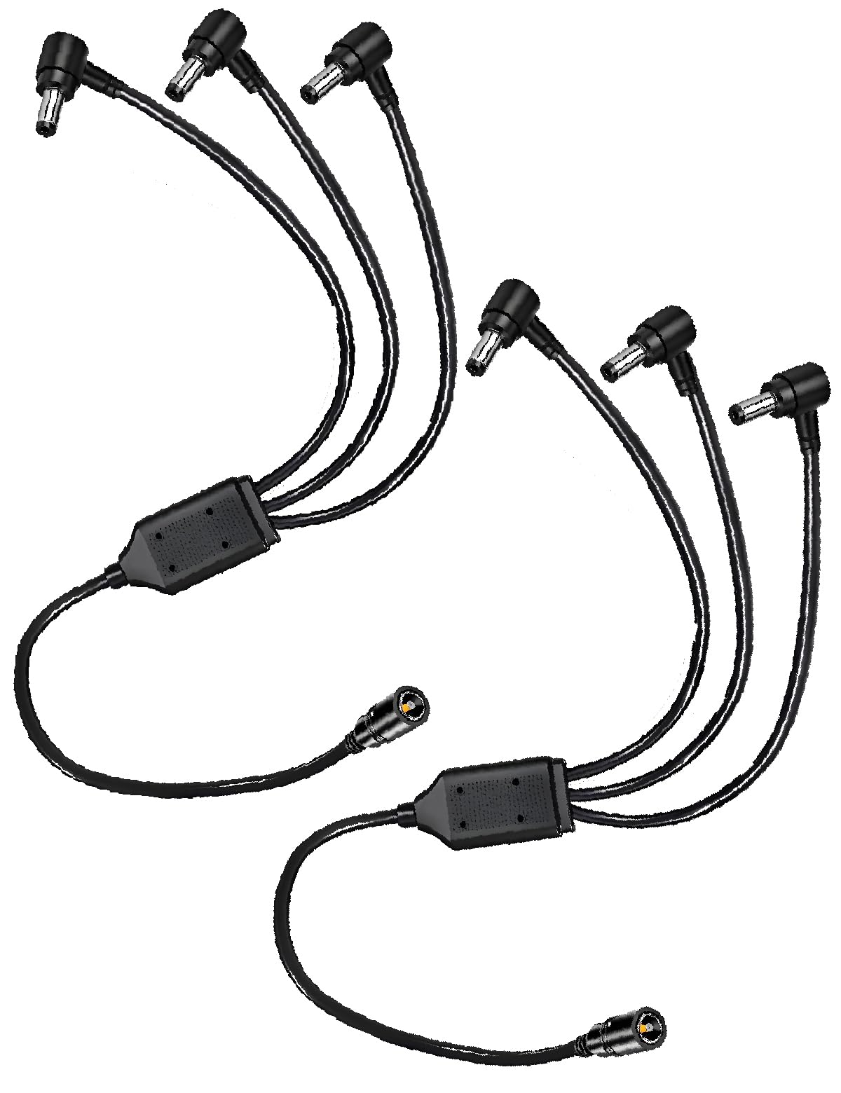 VOLTKARE 3 Way DC Power Supply Splitter for Security Cameras 1 Female to 3 Male 5.5 * 2.1mm 3 Channel Y Adaptor for CCTV Surveillance Cameras, LED