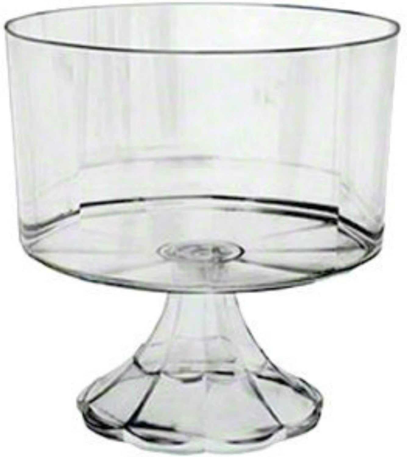 Clear Plastic Elegant Pedestal Trifle Bowl 120 Oz Amazon.ca Home