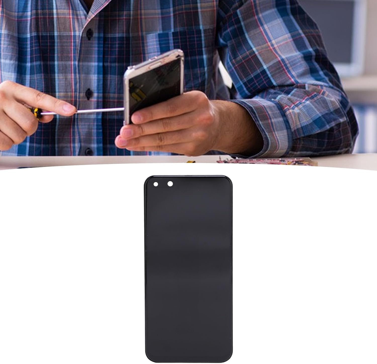 TFT Touch Screen Digitizer Assembly for P40 Pro, LCD Display Replacement with Full Set Repair Tools, Compatible for P40 Pro