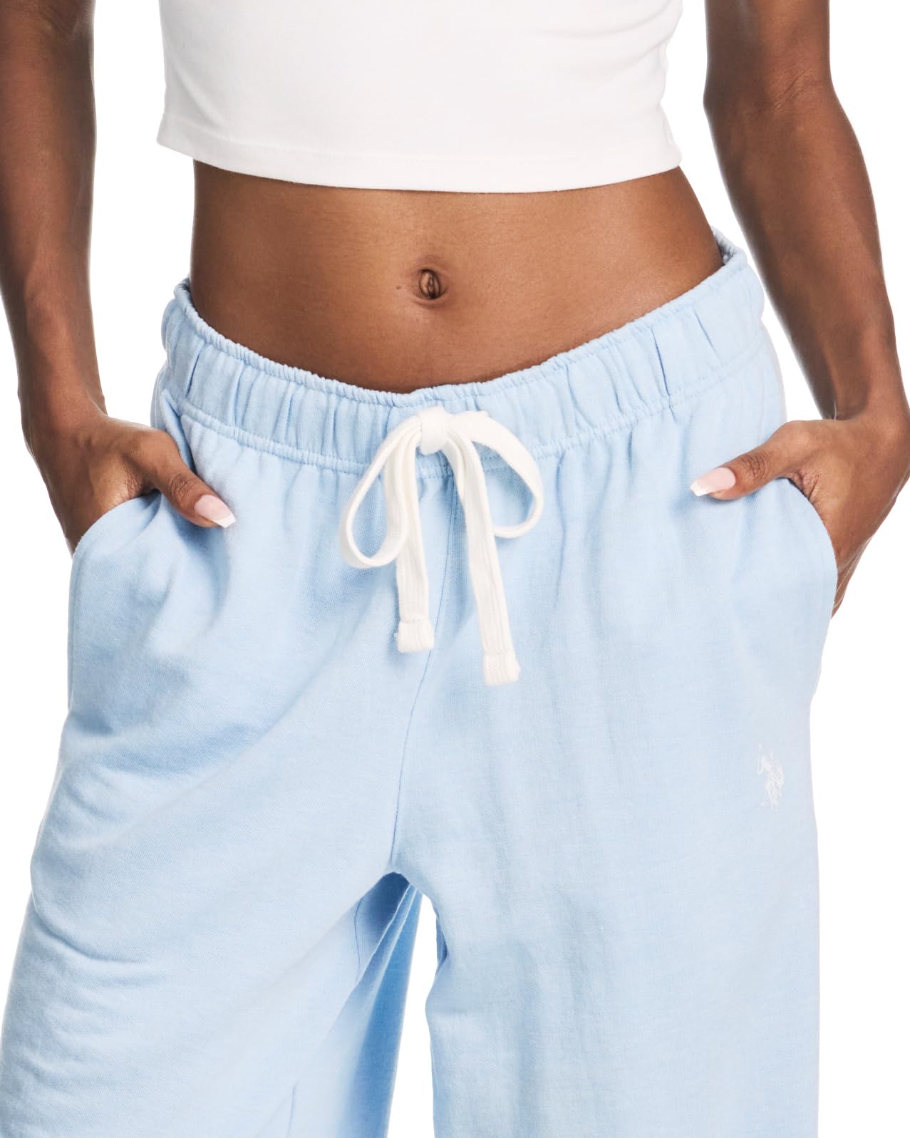 U.S. Polo Assn. French Terry Wide Leg Sweatpants - Pantalones de chándal Mujer
