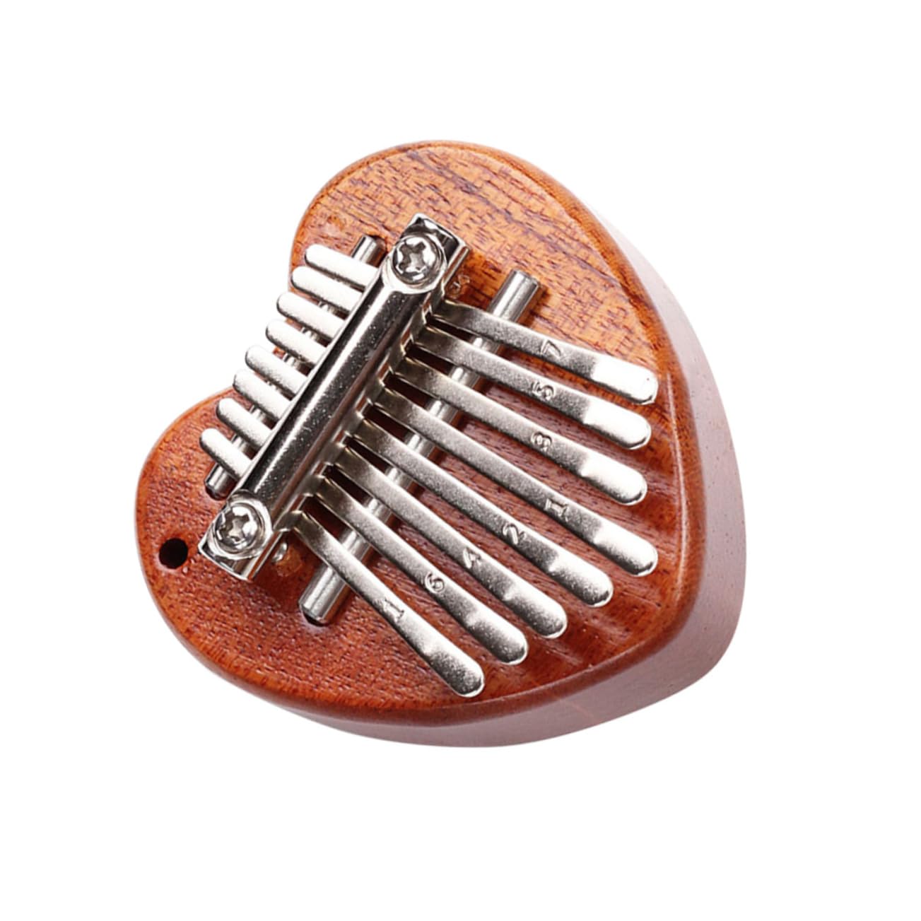 VANZACK 1Set Key Mini Finger Piano Solid Thumb Piano with Random Grain Heart Shape Design for Beginners and Music Lovers