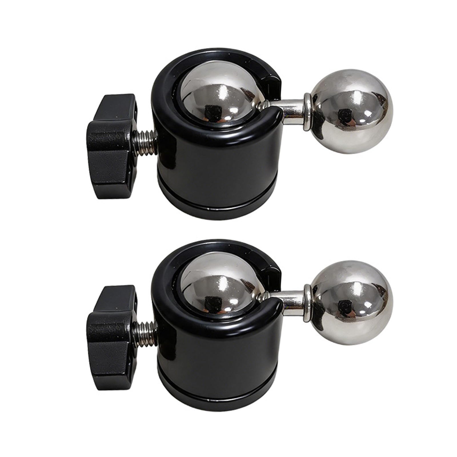 Ljmyy Pack Of 2 Metal Ball Head Adapters With 3/8Inch Thread For Camera Tripods Mount And 17Mm Ball Joint