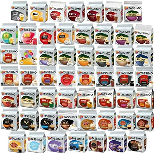 Tassimo Coffee, Milk, Hot Chocolate Pods, Pick Any 2 Blends From Over 50 Flavours, Including: L'OR, Hot Chocolates, Lattes, Costa, Jacobs, Kenco and Many More, Customize your order