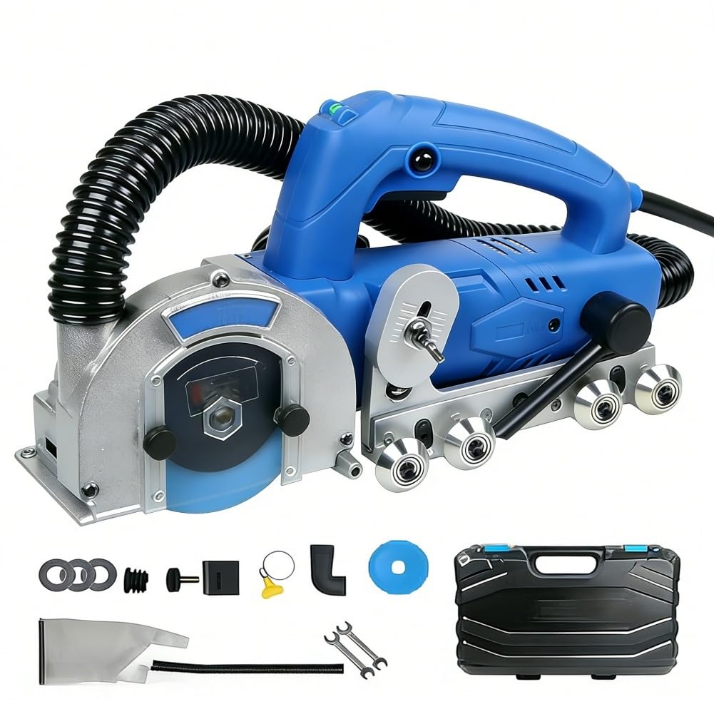 Herramienta eléctrica para eliminar lechada de 1200 W, máquina de 9000 RPM para eliminar lechada de azulejos, 220 V, herramienta de rejuntado para limpiar entre baldosas de cerámica y eliminar