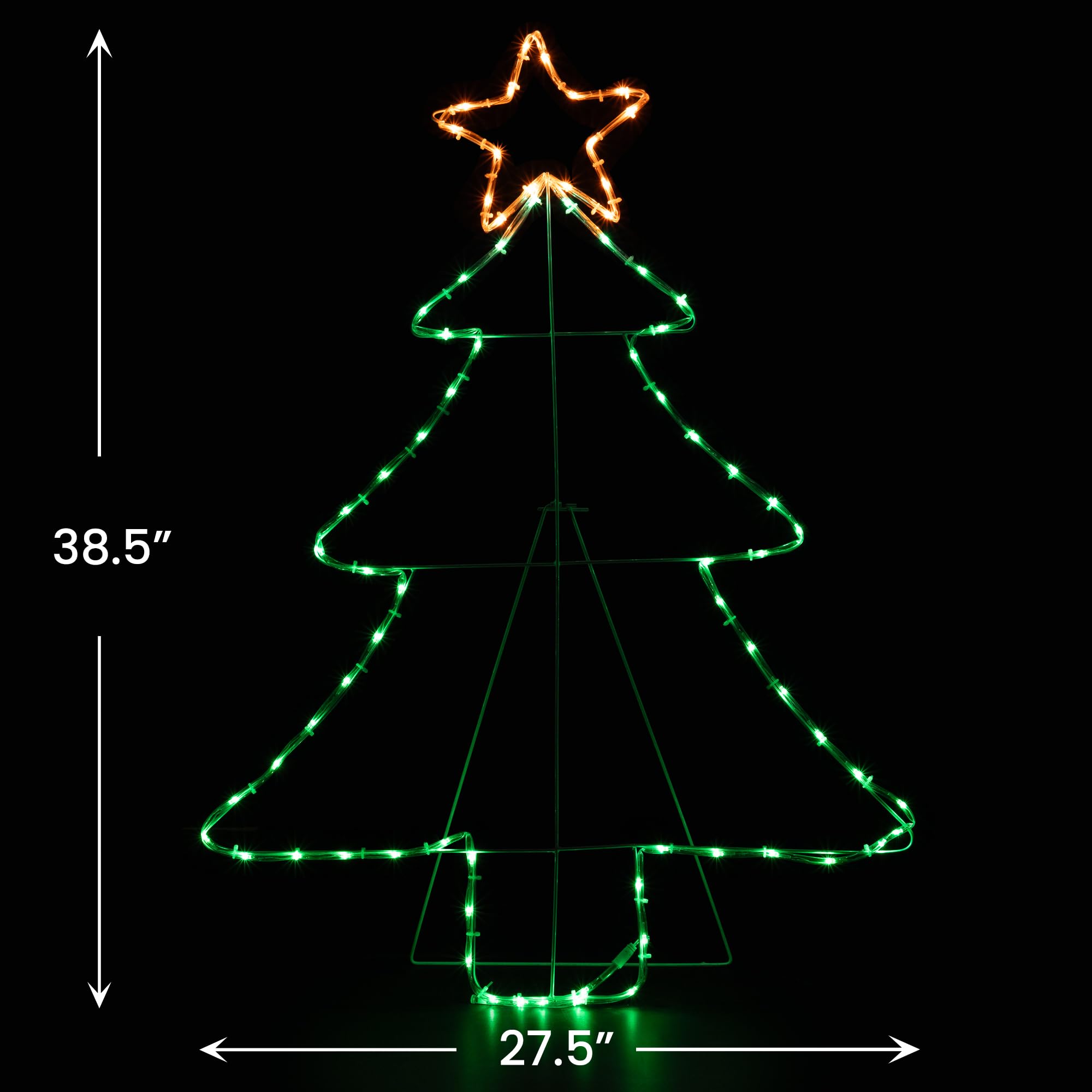 Amazon.co.jp: Northlight ライト付きツリーシルエット アウトドア