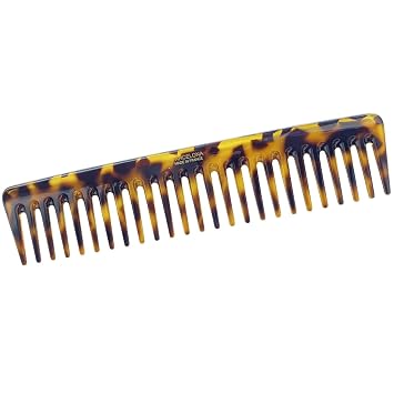 Parcelona French Rake Wide Tooth Comb Large Tokyo Celluloid Detangler Combs