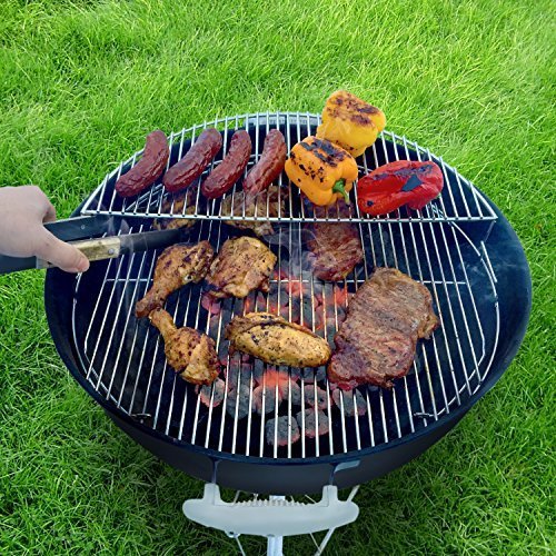 GFTIME 52.3cm 8836 Warmhalterost Rund für Weber 57cm Holzkohlegrills, Weber One-Touch, Performer, Grillen Warmhalterost Ersatzteile für Rösle Air F60 Kugelgrill