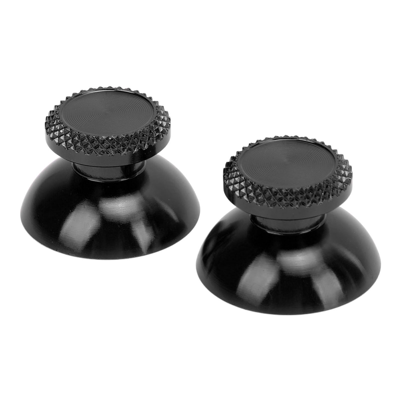 KUIDAMOS Empuñaduras Analógicas de Metal Stick Thumbsticks para Controlador Aleación de Aluminio Metálico Ligero y Elegante para Jugadores de Consolas de Juegos Portátiles 2 Piezas (Negro)