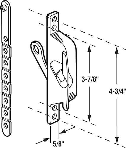 Miniatura 2 de Prime-Line H 3547 Operador universal de rejilla fundida a presión (paquete individual)