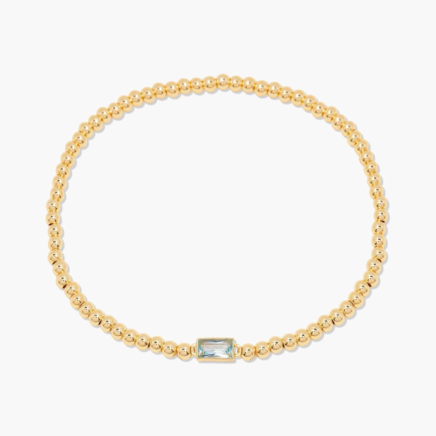 Dainty Birthstone Bracelet for Women Imitation Crystal Bead Elastic Bracelets Trendy Friendship Birthday Jewelry Christmas Stuff for Women - Image 6