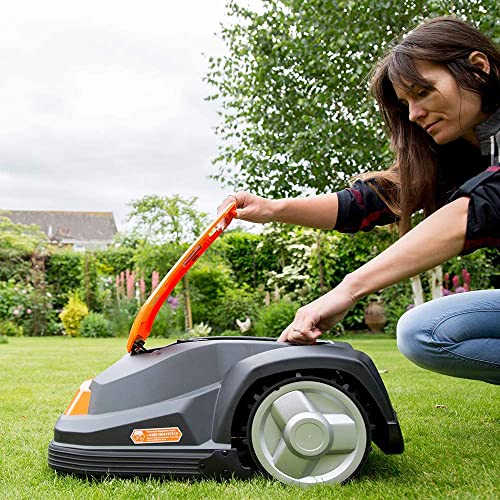 Bild 2 Yard Force Mähroboter SA900ECO, geeignet für Rasenflächen bis zu 900 qm, Kantenschneide-Funktion, Regensensor und bürstenloser Motor, 28 V, schwarz/orange