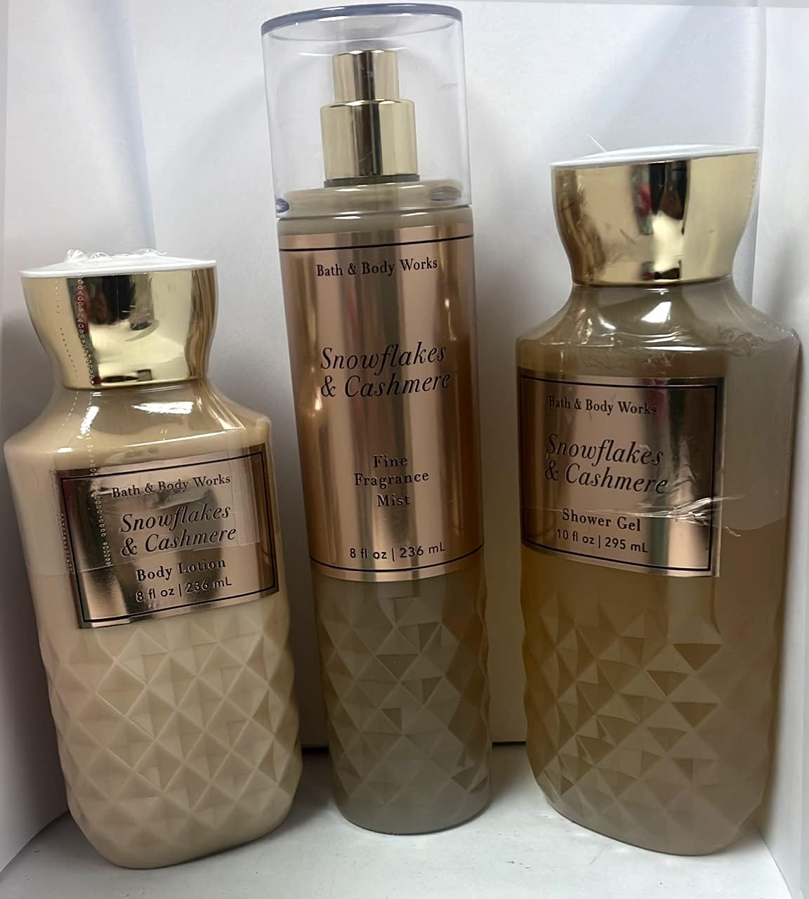 Amazon.com : Bath & Body Works - Snowflakes & Cashmere - Daily Trio ...