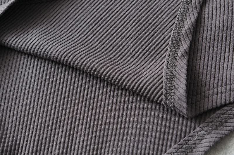Tute da Donna con Colletto rovesciato a Maniche Lunghe Tute Sottili Elastiche lavorate a Maglia (Color : A, Size : M Code)