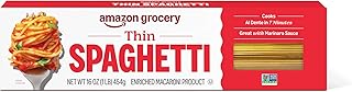 Amazon Grocery, Thin Spaghetti Pasta, 16 Oz (Previously Amazon Fresh, Packaging May Vary)