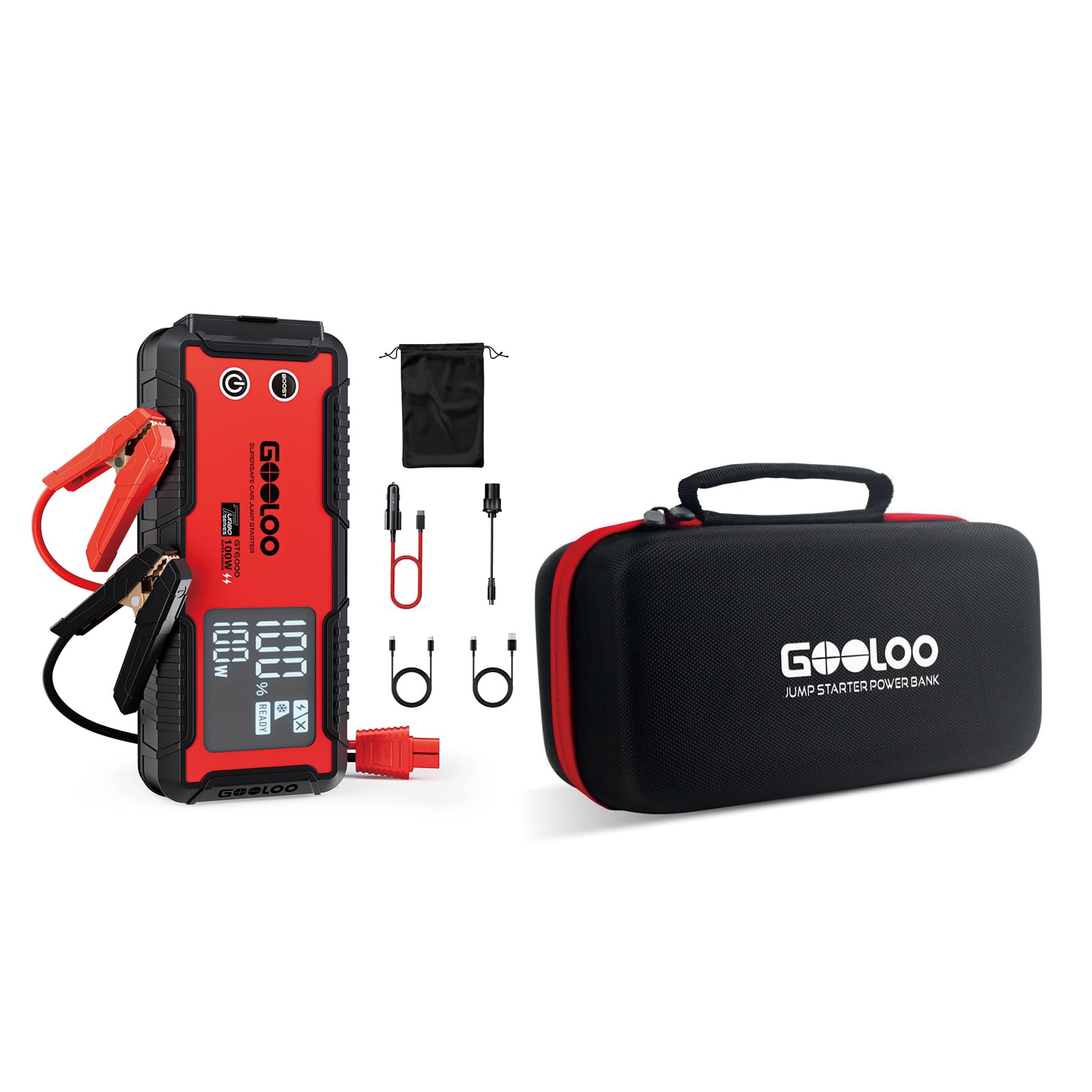 Amazon.com: GOOLOO 6000A Jump Starter GT6000 Car Starter &GOOLOO