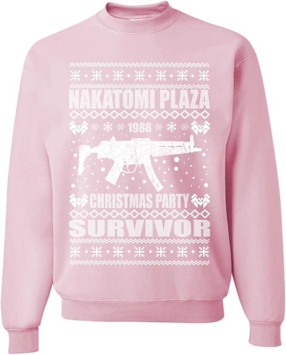 Wild Bobby Nakatomi Plaza Christmas Party Survivor 1988 Ugly Christmas Sweater Crewneck Sweatshirt