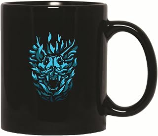 Unique Gift Idea Dark Creature Demon Animal Head for Animal Lovers 11oz 15oz Black Coffee Mug