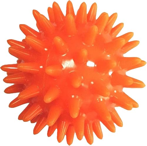 Miniatura 6 de Esquirla Bola de masaje con pinchos, bola de ejercicio de 2.4 in de diámetro, tamaño de bolsillo, bola de masaje de pies, rodillo de masaje con púas