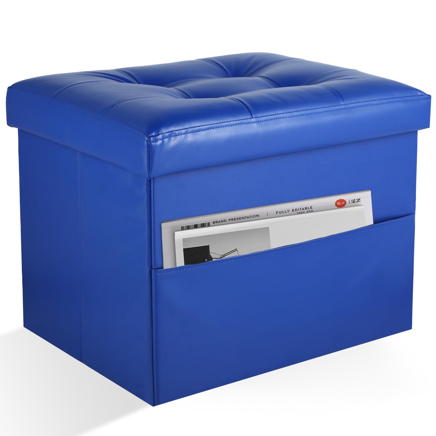 Ottoman Storage Ottoman Foot Rest Stool Foldable Bench with Storage Student Dormitory Bedroom and Entryway Storage 17 X 13 X 13