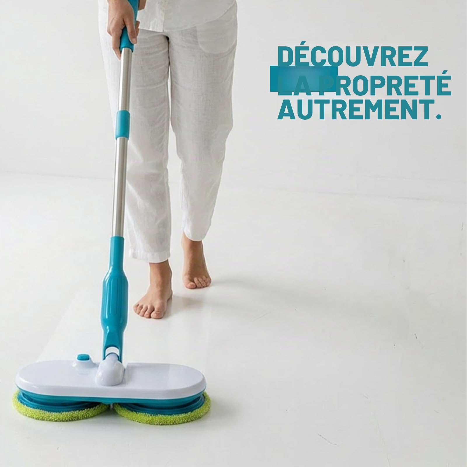Mediashop Hurricane Balai à laver les sols Floating Mop