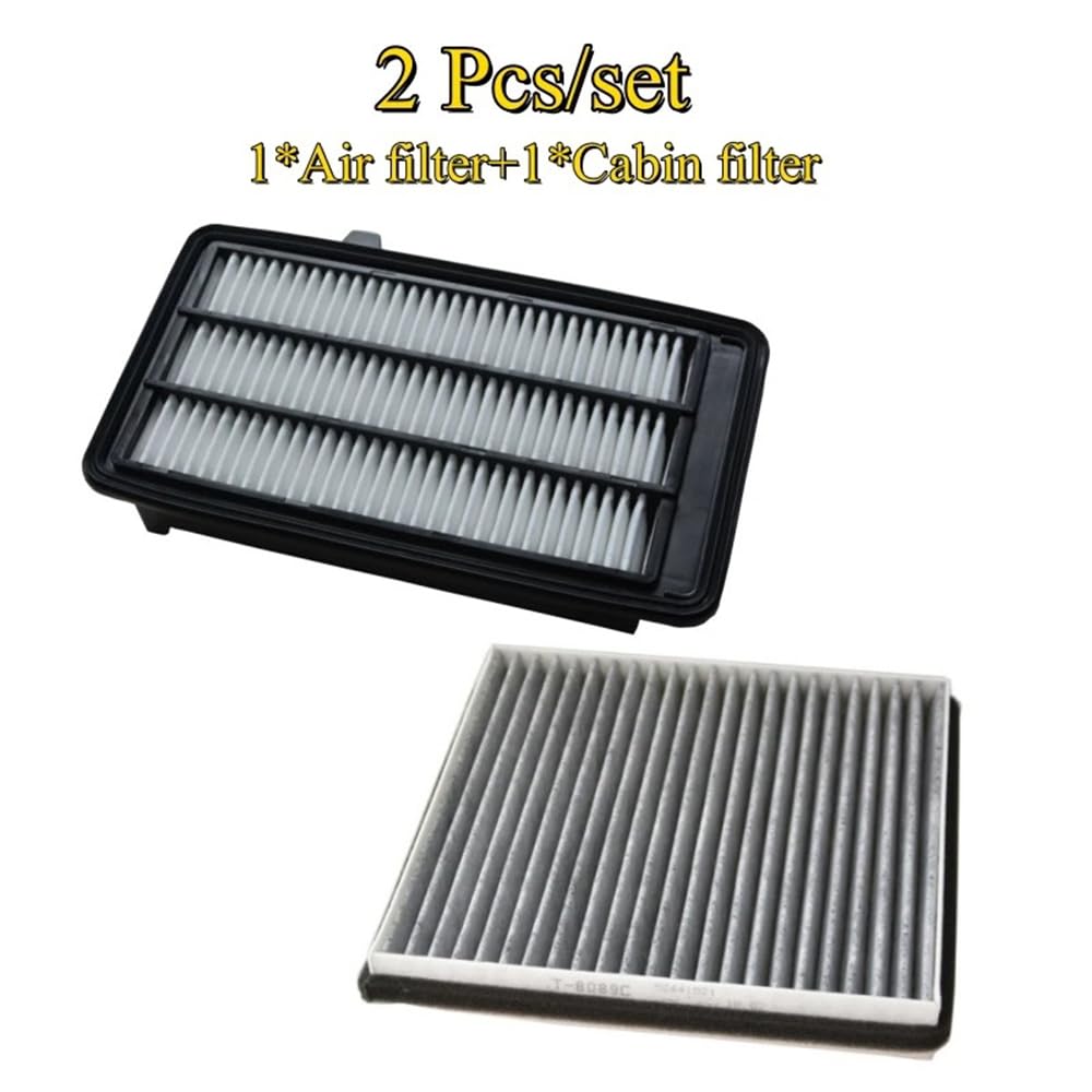 Filtr Powietrza Kabinowego dla Honda CR-V UR-V Avancier, 21,1x20,1x2,7cm 2 szt. Filtr powietrza silnika samochodowego Filtr kabinowy 17220-5AA-A00/52441521
