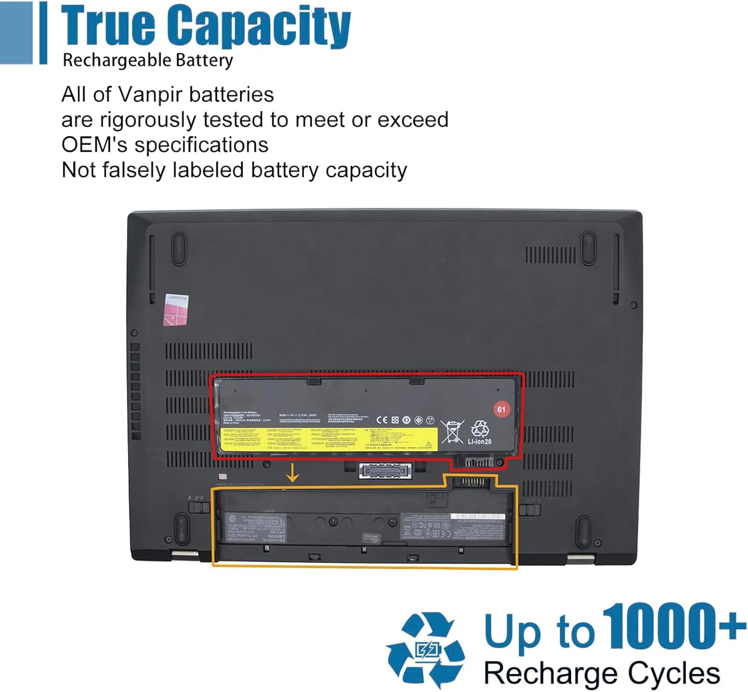 01AV490 Laptop Battery Compatible with Lenovo ThinkPad T570 T470 T480 T580 A485 A475 P51S P52S TP25 Series SB10K97580 01AV452 SB10K97597 01AV423 01AV422 SB10K97579 01AV424 11.4V 24Wh