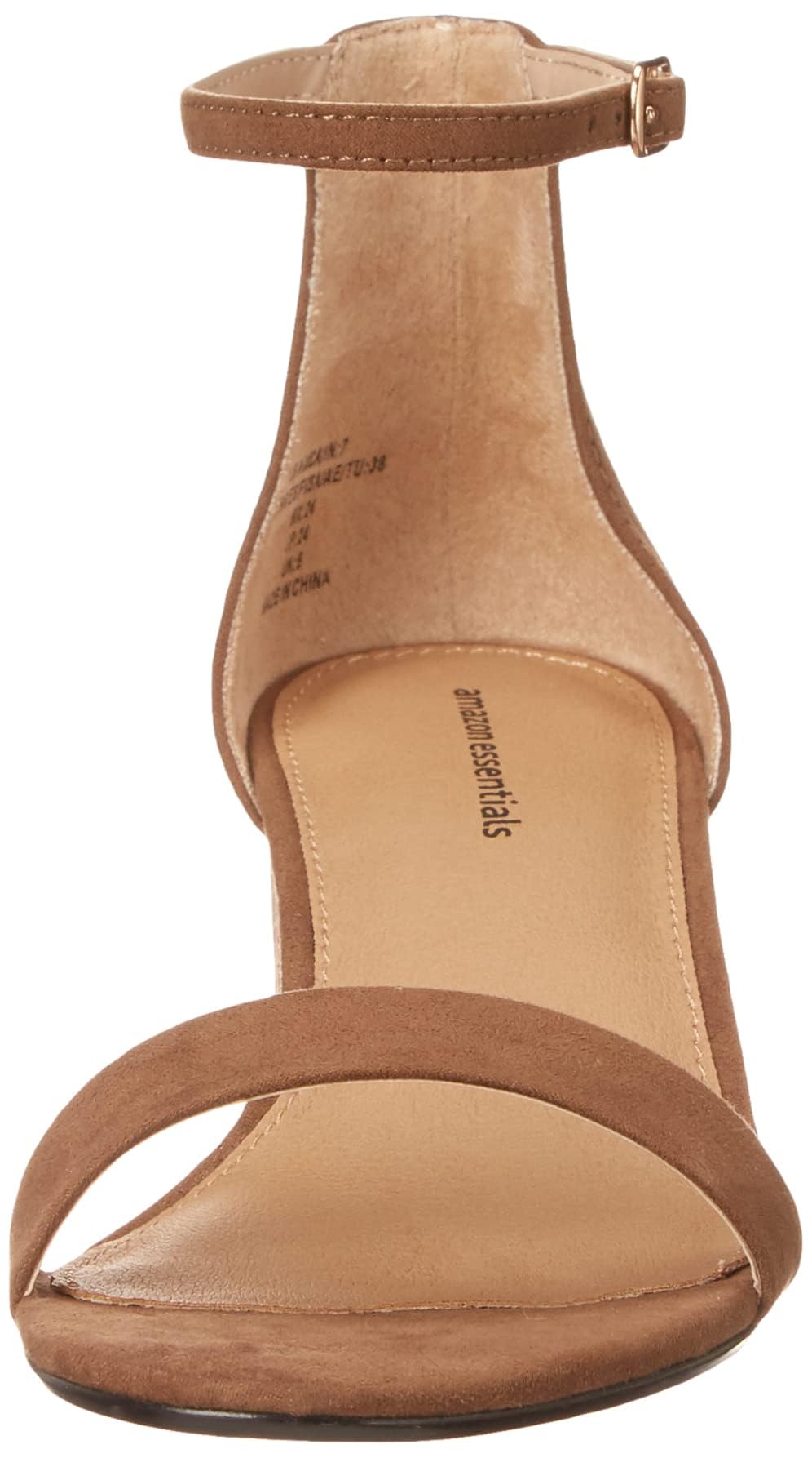 Amazon Essentials Sandali con Tacco e Due Cinturini Donna