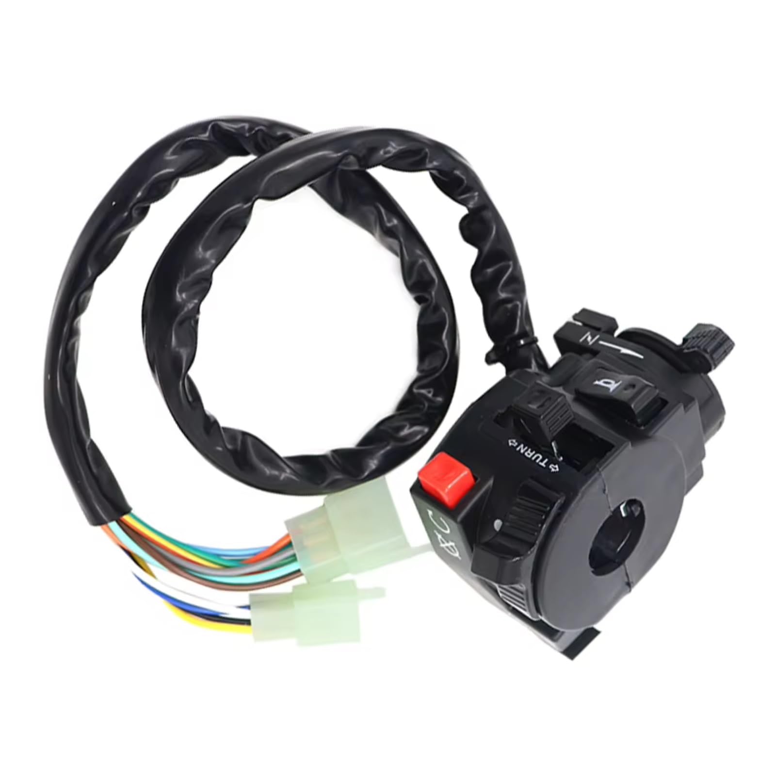 Interruttore Di Avviamento Elettrico Per Moto Per ATV Indicatore Di Direzione Del Clacson Universale Pulsante Luce Lontano Vicino Comando Manubrio