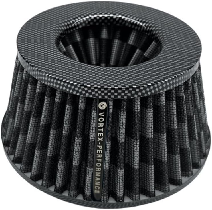 Short Slim cone air filter inlet 3 3.5 4 inch SHORTY PRO - CARBON
