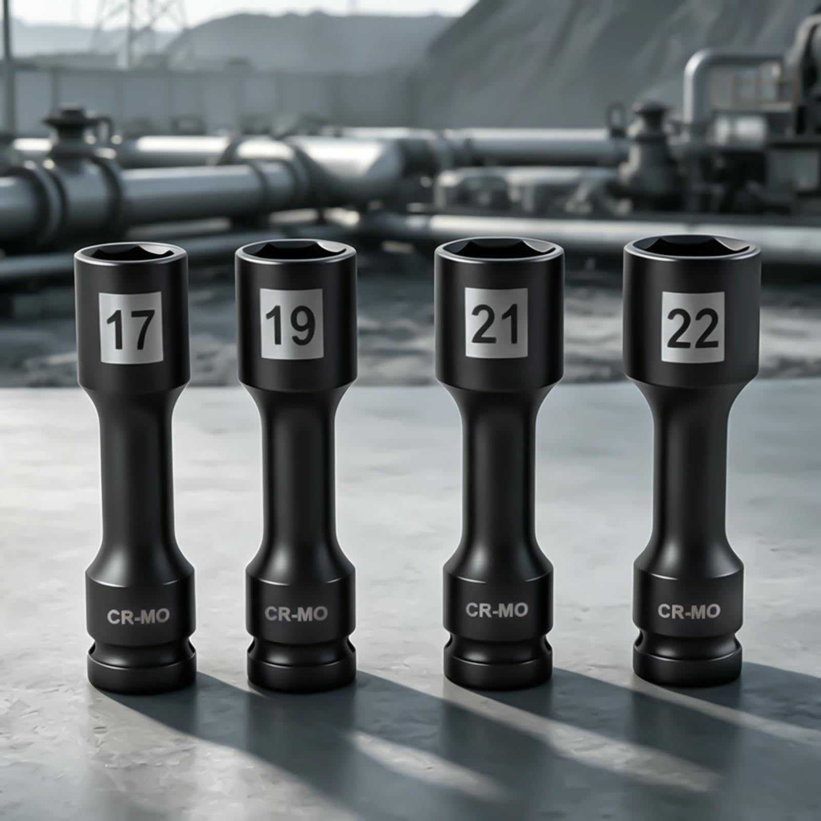 Thin Wall Socket Set 1/2 pulgadas Thin Non-Marring Steel Narrow Sl Adapter
