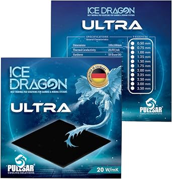 Pullsar Ice Dragon® Ultra/Thermal - Thermal pad / 20.0 Wm*k /100 * 50 (1.00)
