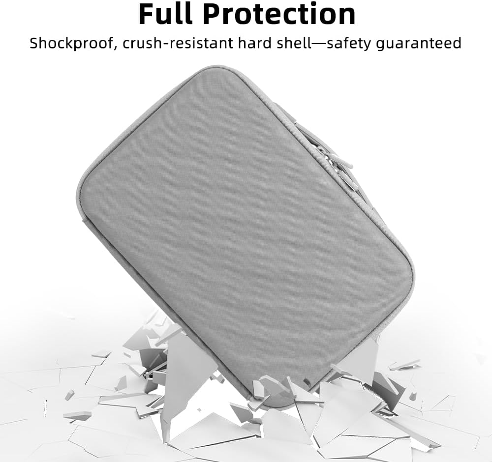 Carrying Hard Case for Insta360 X5, Dual Layer Protective Travel Bag for Insta 360 X4/ X4 Air Camera Basic Bundle Battery Charge Accessories Bullet Time Handle/114CM Selfie Stick- Storage Carrying Bag - Image 5