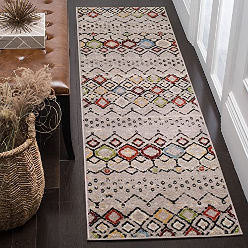 SAFAVIEH Amsterdam Collection Runner Rug - 2'3" x 16', Light