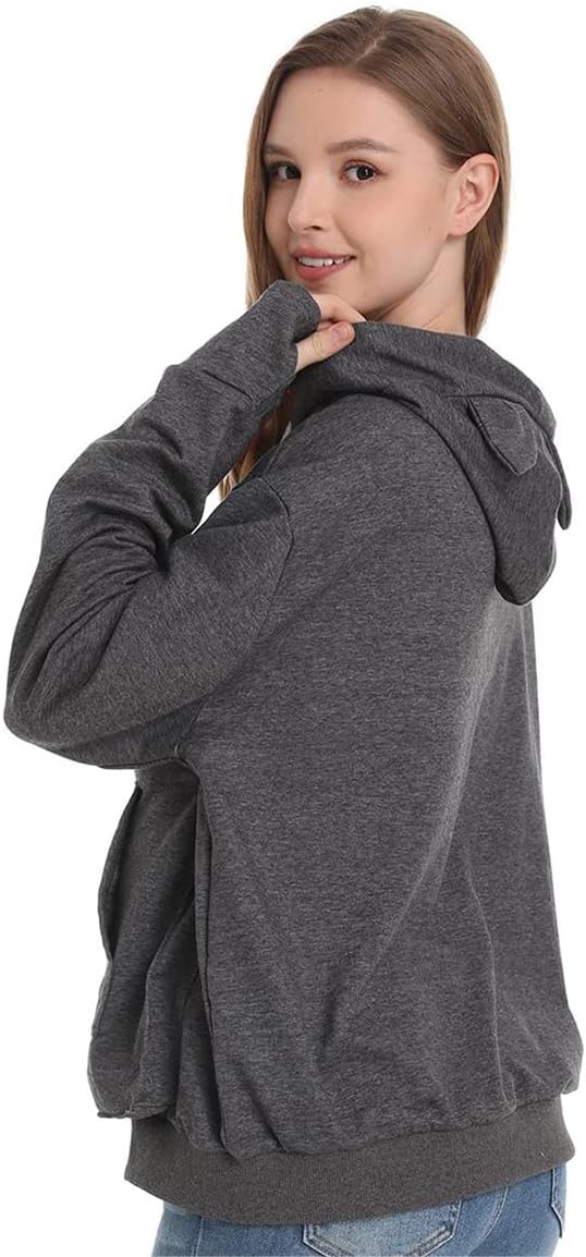 LINYUCHEN Cat Dog Pouch Hoodie Large Pet Pouch Sweatshirt Puppy Kitten Holder Carrier Pullover Shirt Unisex Hoodies