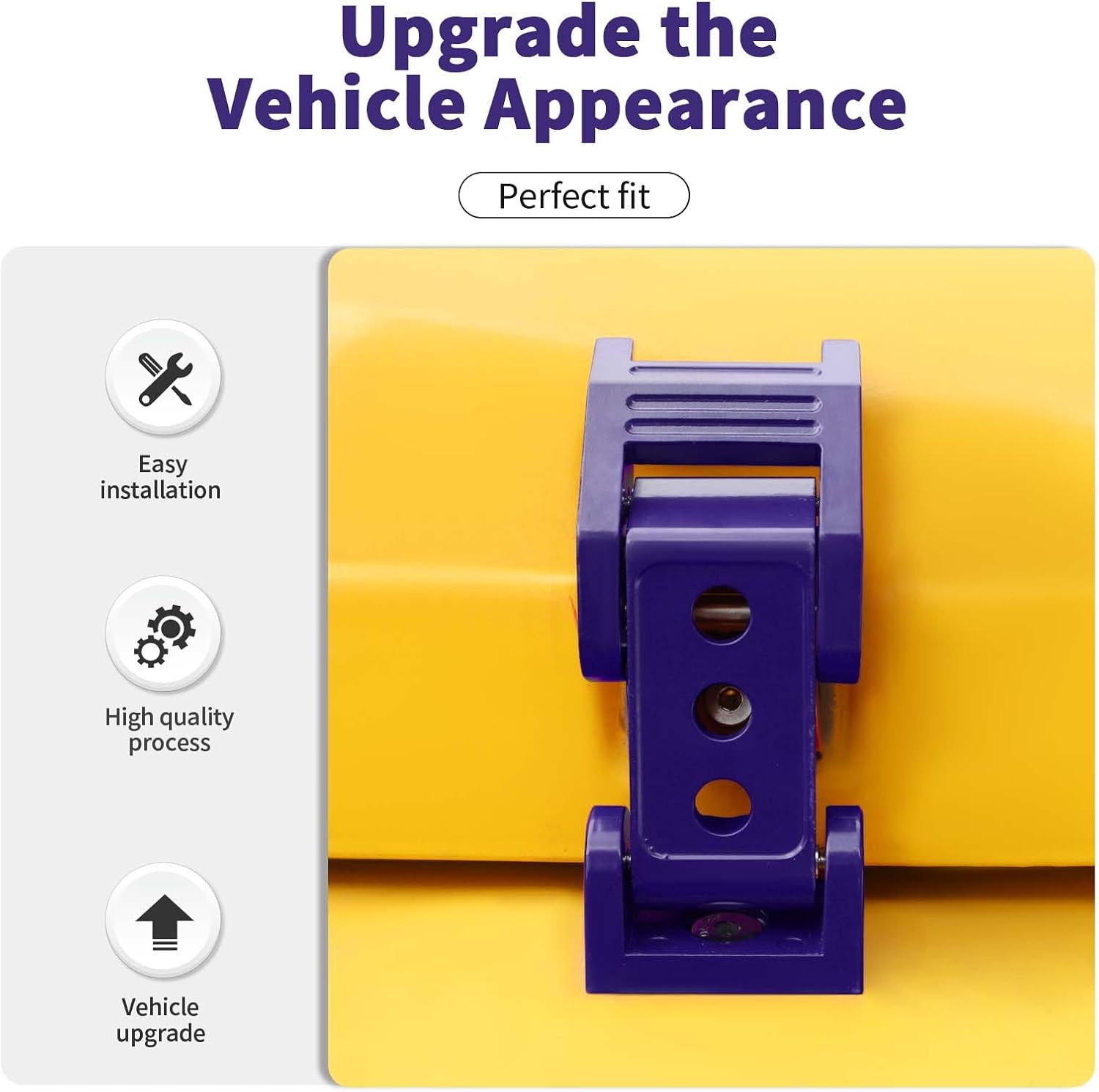 Hood Latch Stainless Steel Hood Catch Kit Compatible with Jeep Wrangler 1997-2006 Jeep Wrangler TJ(Purple)