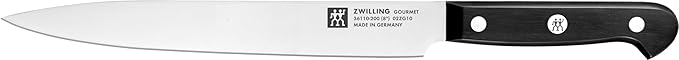 ZWILLING Gourmet - Cuchillo de Carne 20 cm, Acero Inoxidable Especial, Mango Ergonómico Negro - Fabricado en Alemania