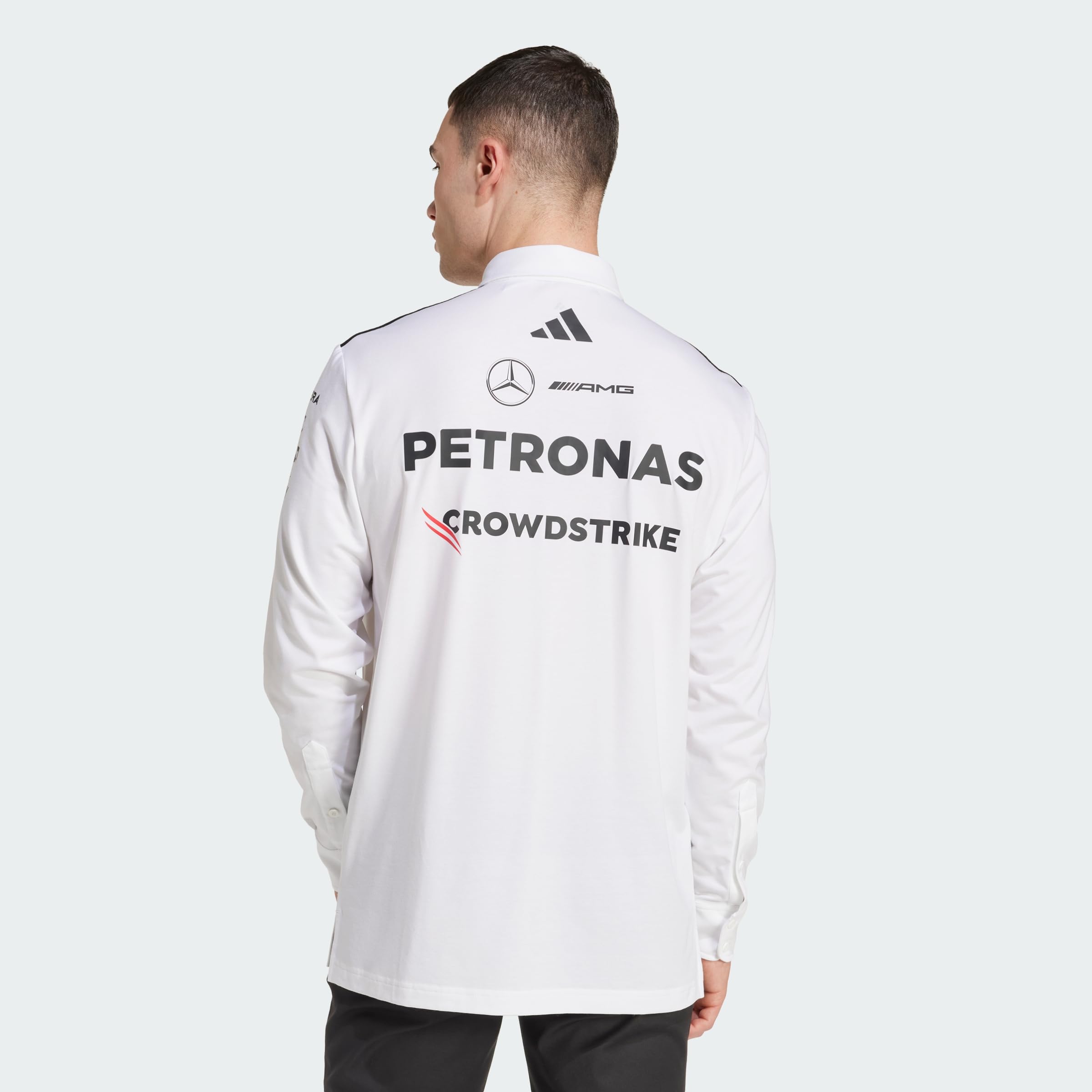adidas Herren Mercedes - AMG Petronas Formula ONE Team Team Polo Long Sleeve Men