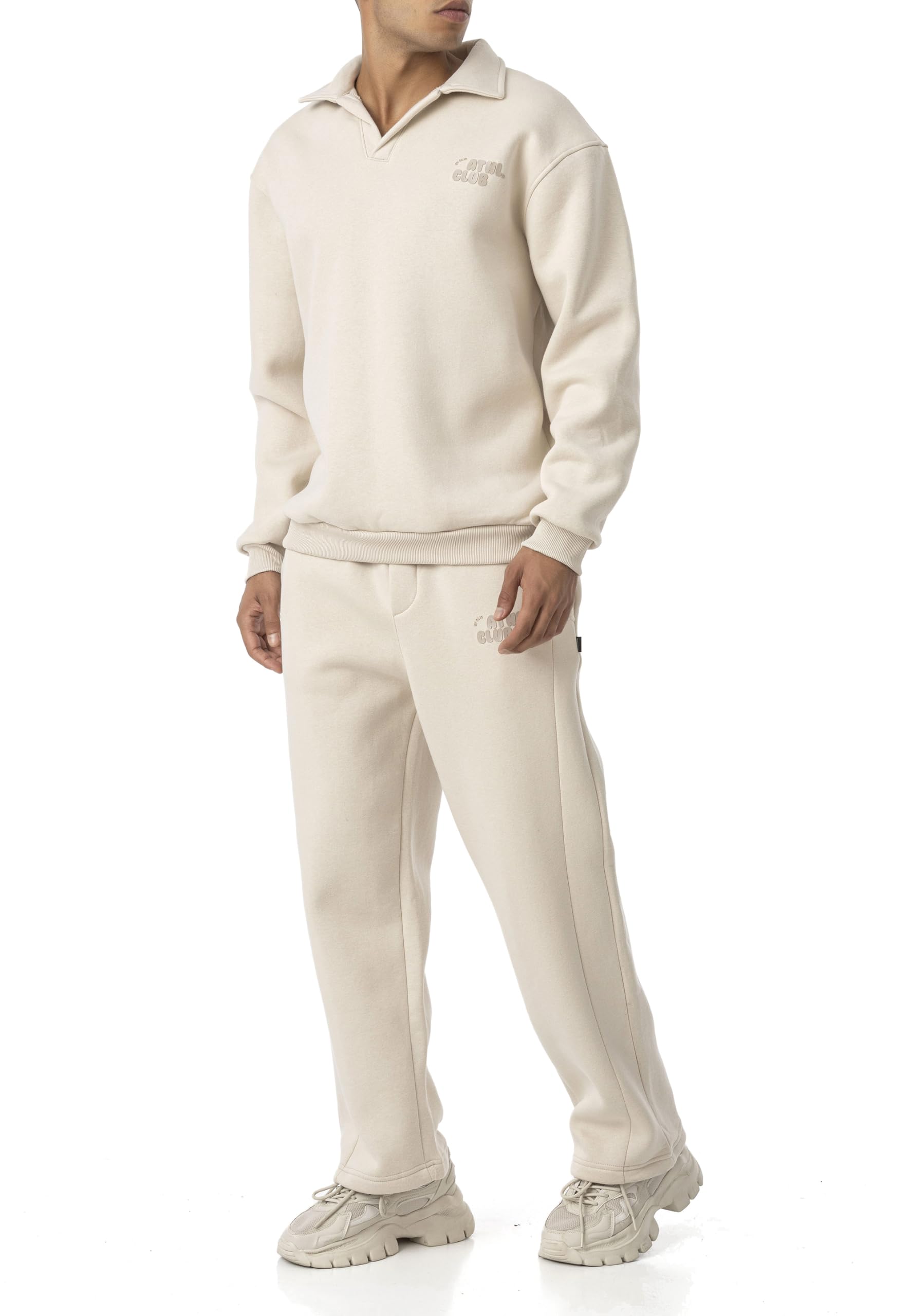 Redbridge - Spruce - Polo para hombre de algodón de manga larga, cómodo traje de ocio y deporte