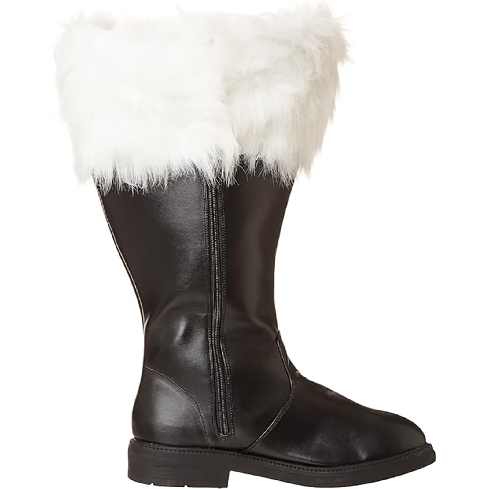 Fulidngzg Stivali Babbo Natale Uomo 43-49 EU in Pelle Impermeabili Copri Stivali Carnevale Invernali Caldo Copristivali Pirata Elegante Scarpe da Neve Casual per Trekking Montagna Caccia Lavoro