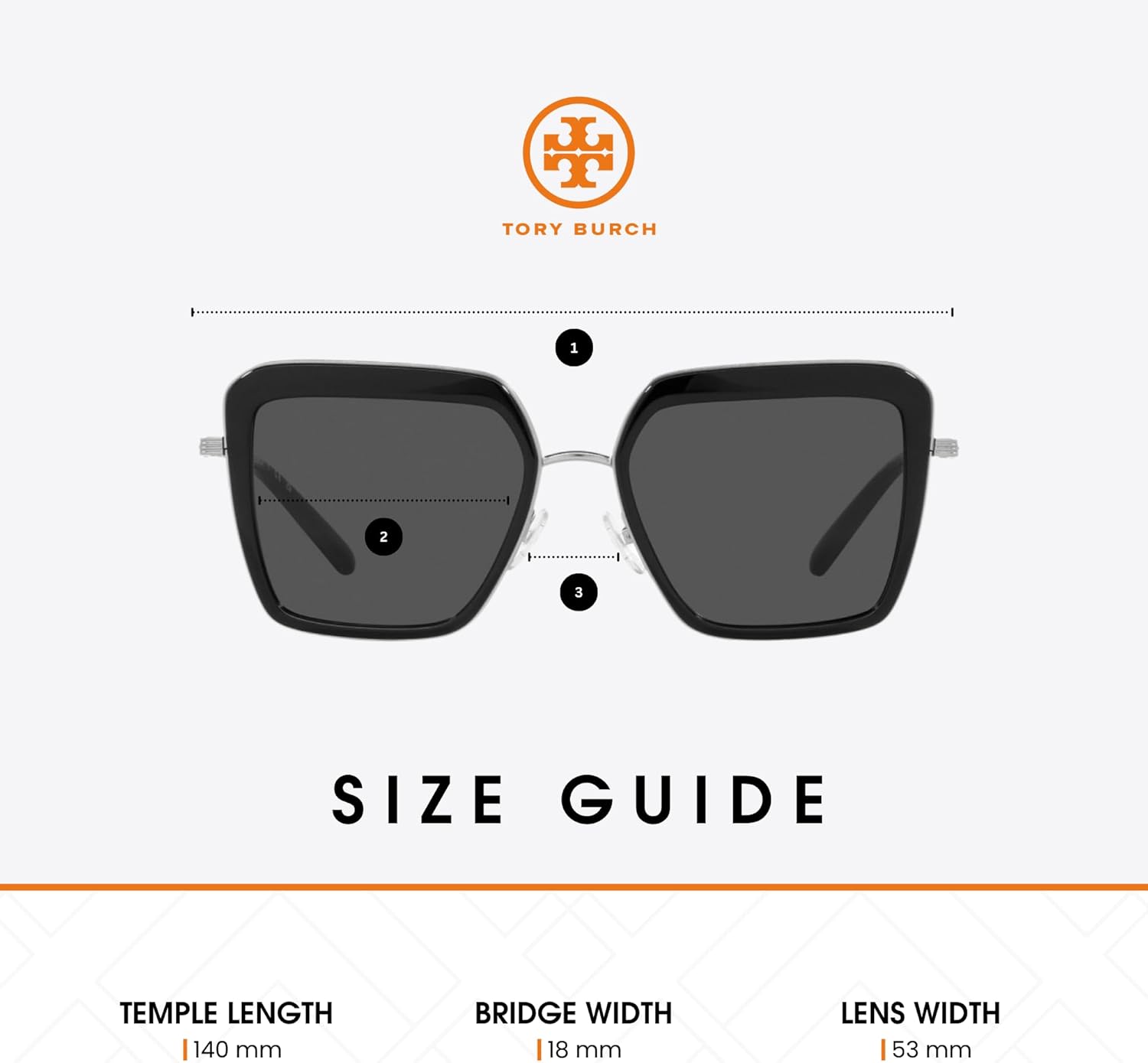 Tory Burch TY6099 Square Sunglasses with Plastic Lenses for Women +BUNDLE with ACCESSORY EYEWEAR KIT - Image 4