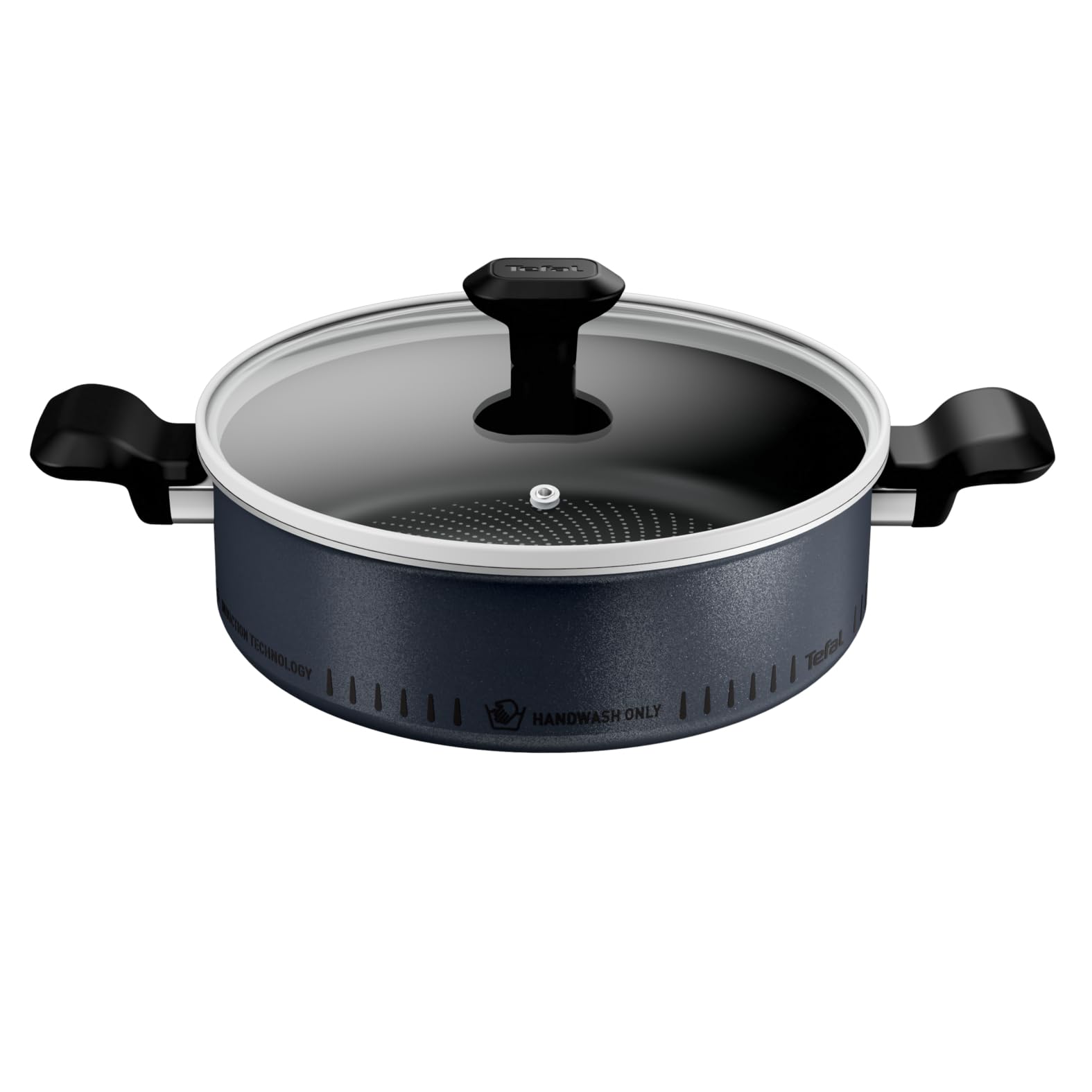 TefalCooking Pot | So'Light So'Light Shallow pan 24 cm | Lightweight Induction Pot | Safe Non-Stick Coating | Fast Heating | Light Tech Technology | 2 Years Warranty | H0567042