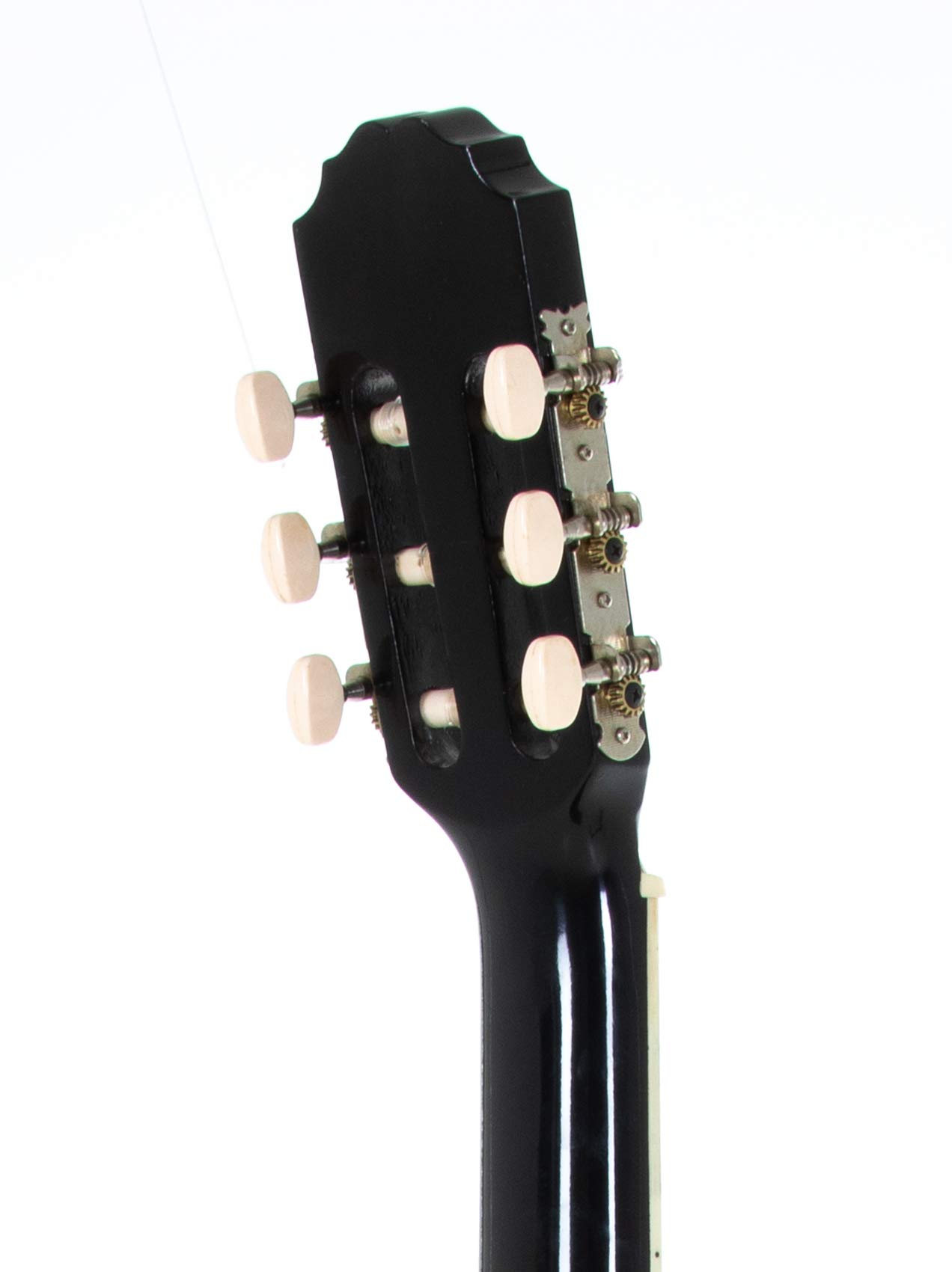 GEWA Chitarra classica, Chitarra Basic, corpo tiglio, tastiera in legno di pakka, meccaniche cromate, 4/4 nero
