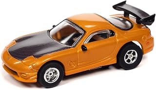 Auto World Xtraction R34 1995 Mazda RX-7 Orange HO Scale Slot Car