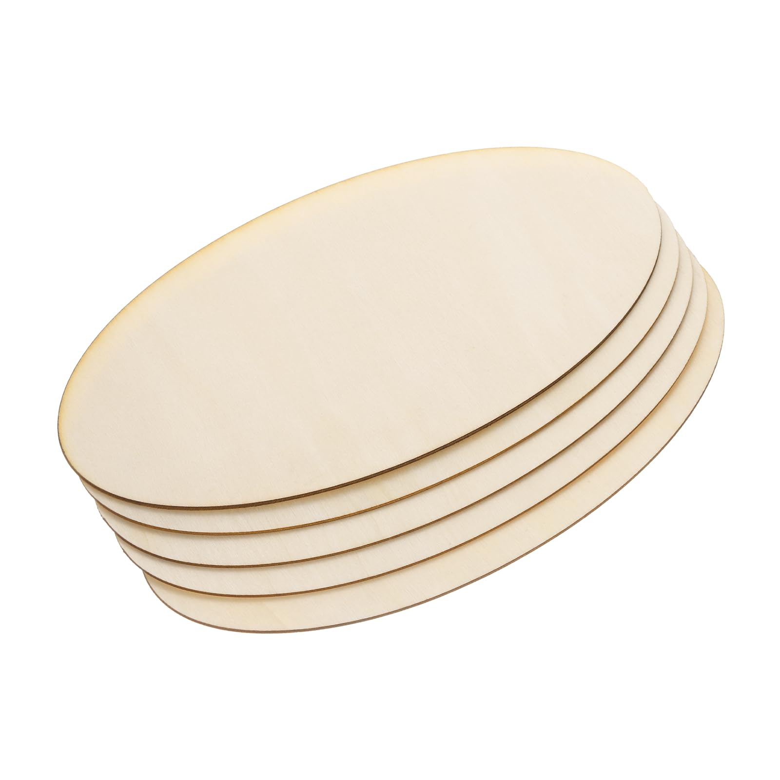 Pièces en bois ovale PATIKIL brut | Lot de 5 plaques 2000x1000mm