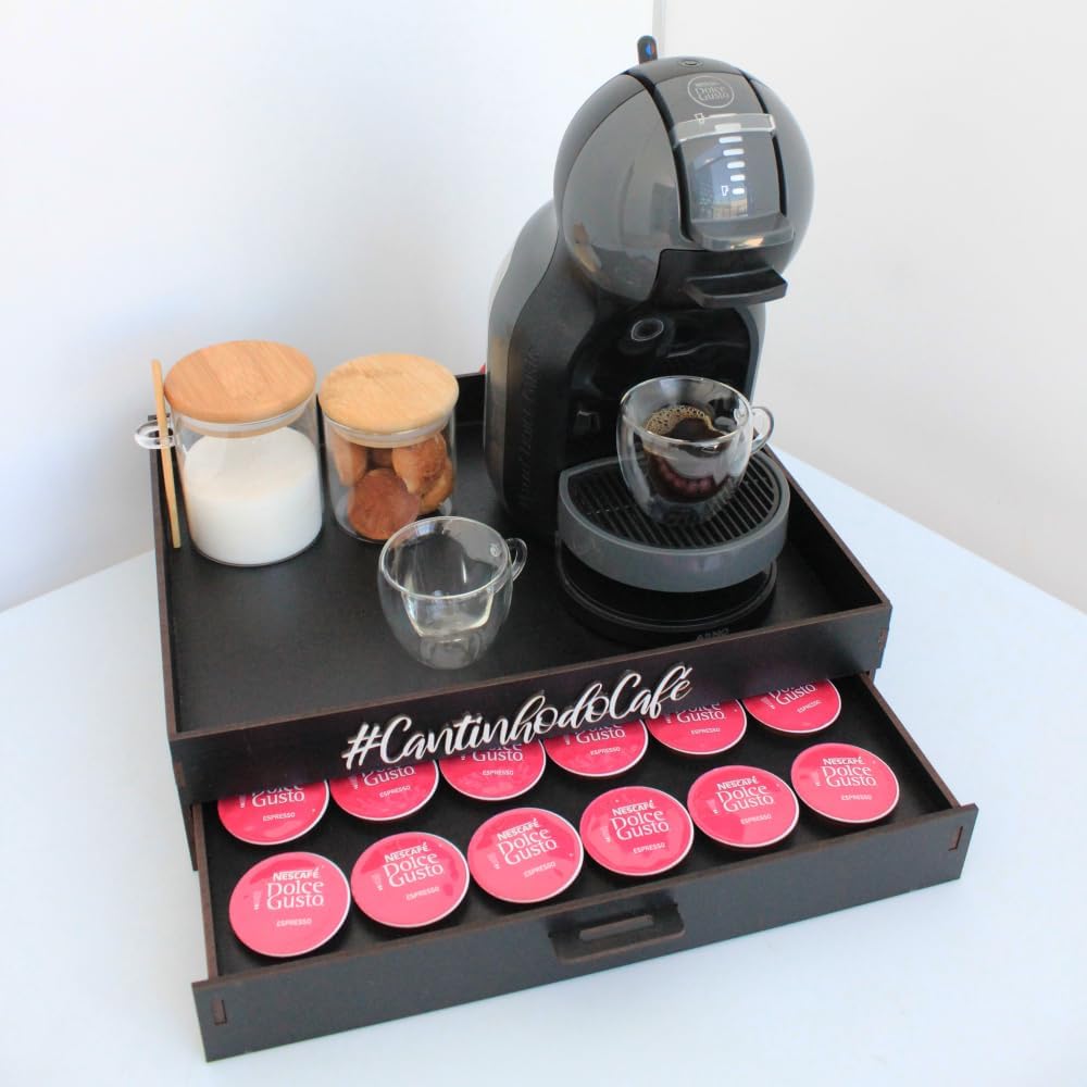 Melhor porta-cápsulas bandeja cantinho do café organizador suporte cafeteira chá servir cor Preto Dolce Gust0 - Box Fan Melhor porta-cápsulas bandeja cantinho do café organizador suporte cafeteira chá servir cor Preto Dolce Gust0 - Box Fan