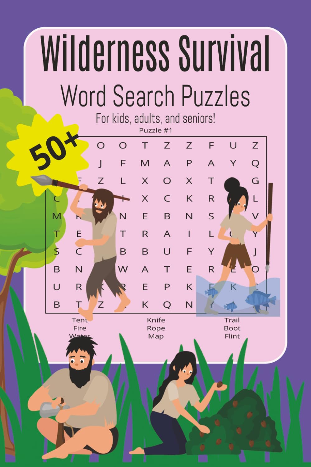 Wilderness Survival Word Search Puzzles: A Warlock approved activity for kids, adults and seniors.