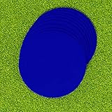 FORZA Flat Disc Markers | Colored Markers for Soccer Training & Outdoor Play - Mini & Standard Size Options (Standard (7in), Blue)