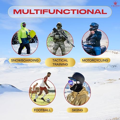 Miniatura 5 de Anime Ski Mask with Design - Balaclava Summer Skii and Winter Masks for Men Women, Face Cover Windproof UV Protection