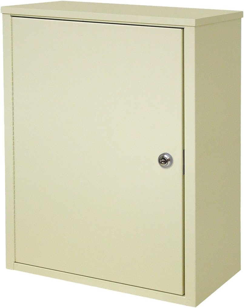 Omnimed 291611-BG Wall Storage Cabinet with 8" Flat Key Lock, Medium/Deep, Beige